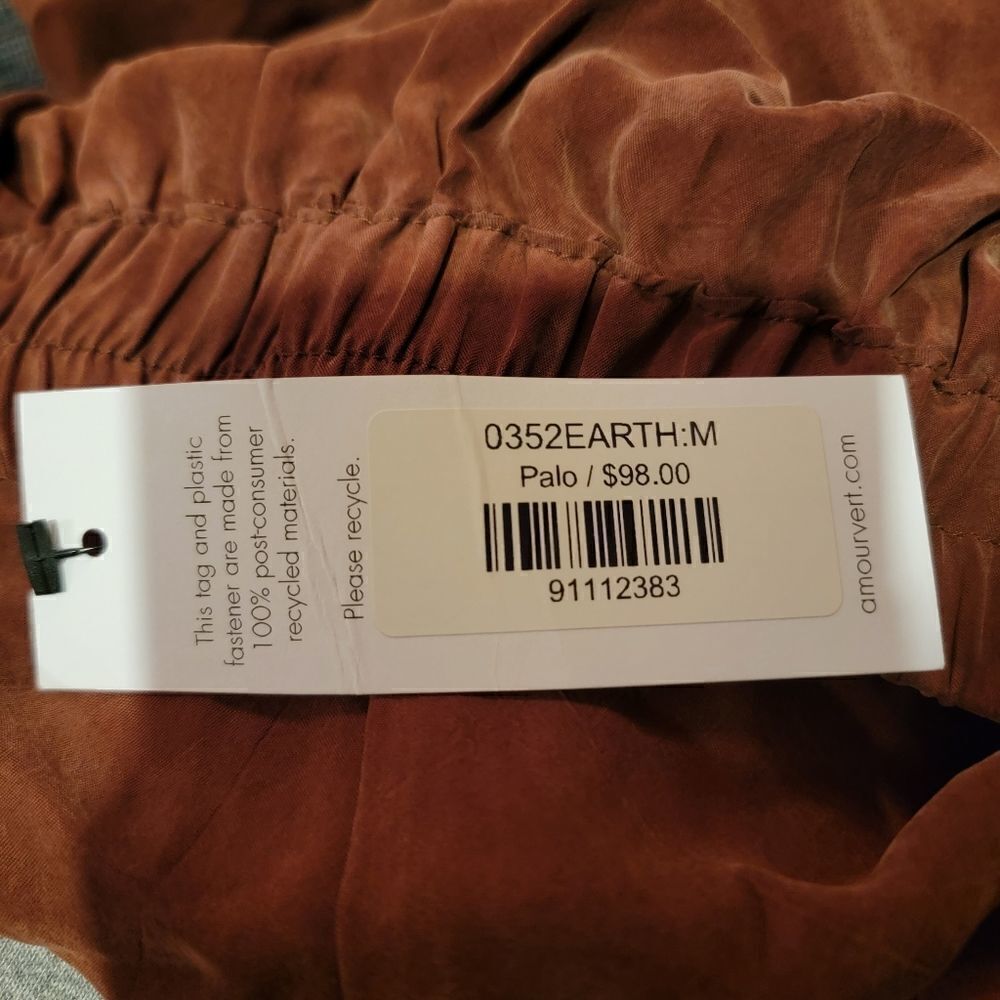 Amour Vert Cupro Summer Shorts NWT - Picture 7 of 7